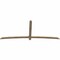 Ekena Millwork Bellingham Rough Sawn Timber Gable Bracket, Douglas Fir, 108"W x 45"H x 2"D x 4"F, 10/12 Pitch GBW108X45X0204BEL00RDF - alternate 2